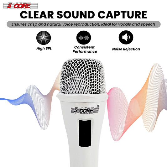 5Core XLR Microphone Dynamic Mic Karaoke Singing Studio Mics Handheld Microfono-1