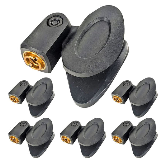 5 Core Microphone Clip Holder 6 Pieces with Screw Adapters 5/8 to 3/8 Inch-0
